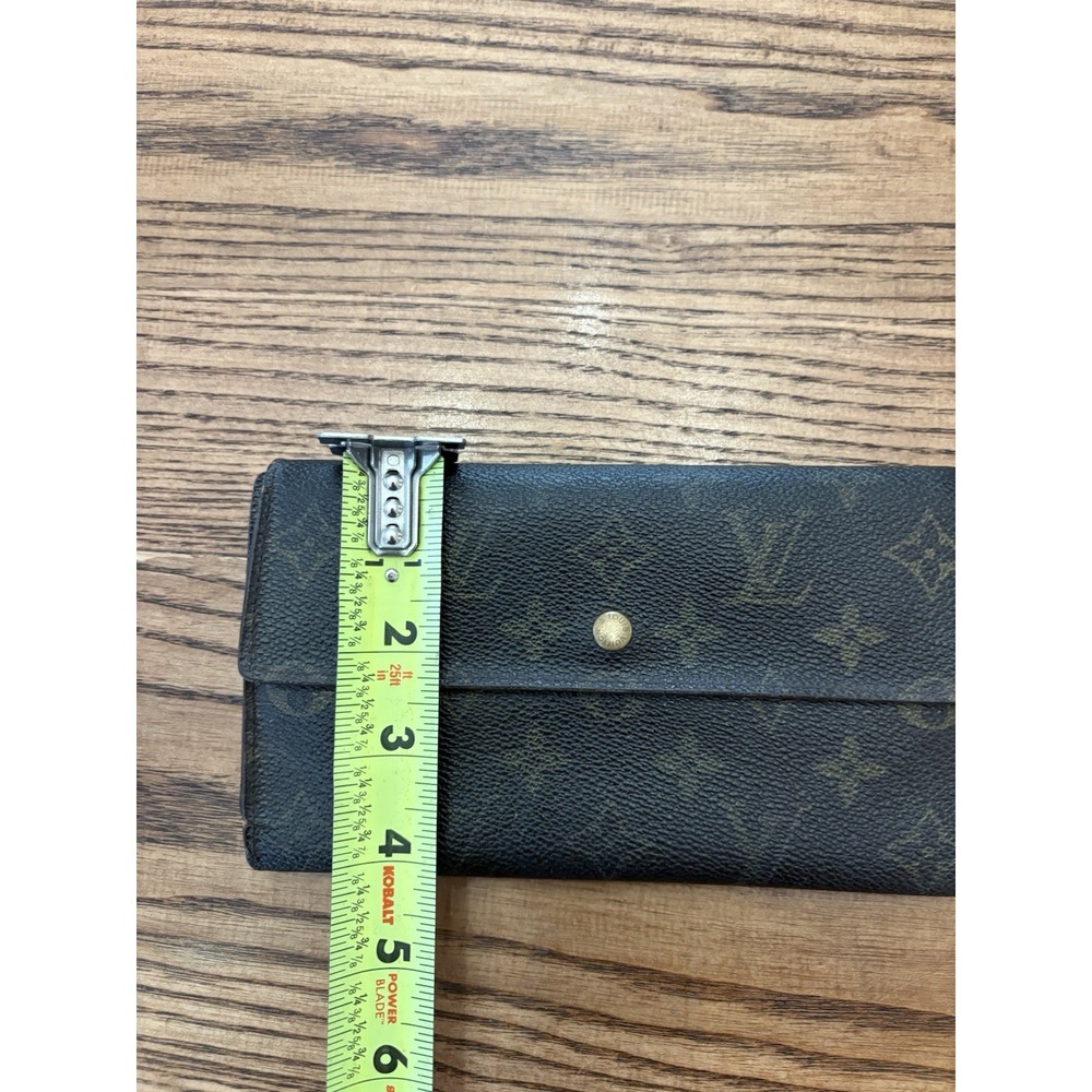 Vintage Louis Vuitton LV Monogram‎ Sarah Wallet Snap Closure Long Credit - Picture 4 of 10